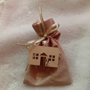 Elegant Pink Holiday Ornament Pouch